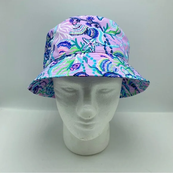 NWT Lilly Pulitzer Bucket Hat Lilac Freesia NWT Lilly Pulitzer Bucket Hat Lilac Freesia Mermaid For You  main image 4